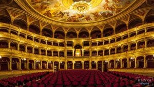 Inside the Opera House of Budapest