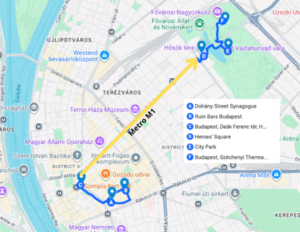 Itinerario del Barrio Judío para una visita de 3 días a Budapest